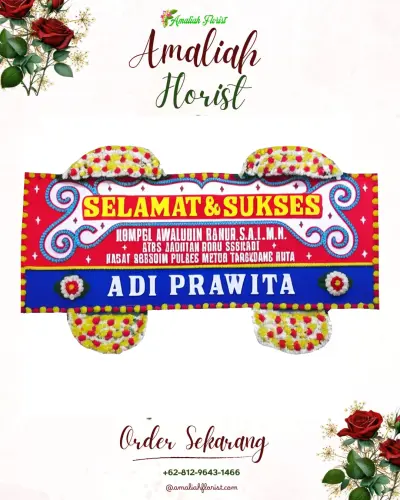 Karangan Bunga Ucapan Selamat di Fadoro